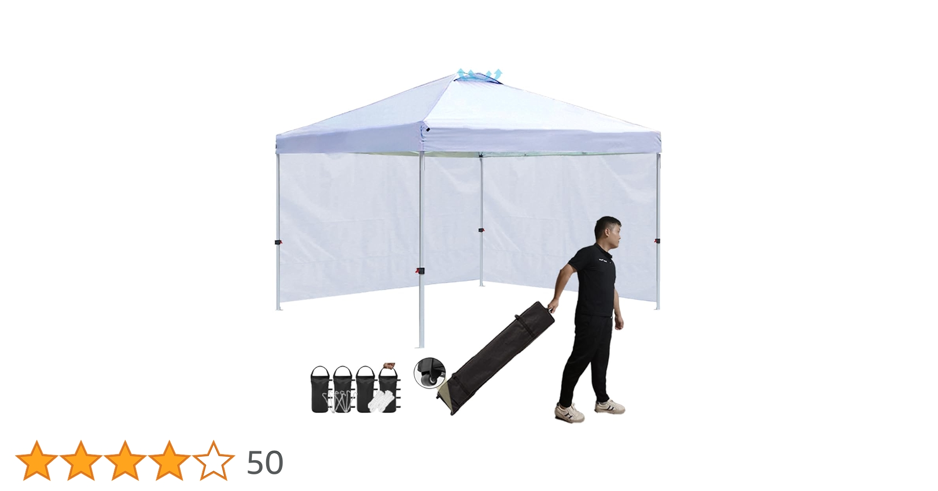 Amazon.co.jp: ToopTapu タープテント 【組立と運び簡単!!】【センター